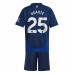 Manchester United Manuel Ugarte #25 Bortedraktsett Barn 2024-25 Kortermet (+ Korte bukser)
